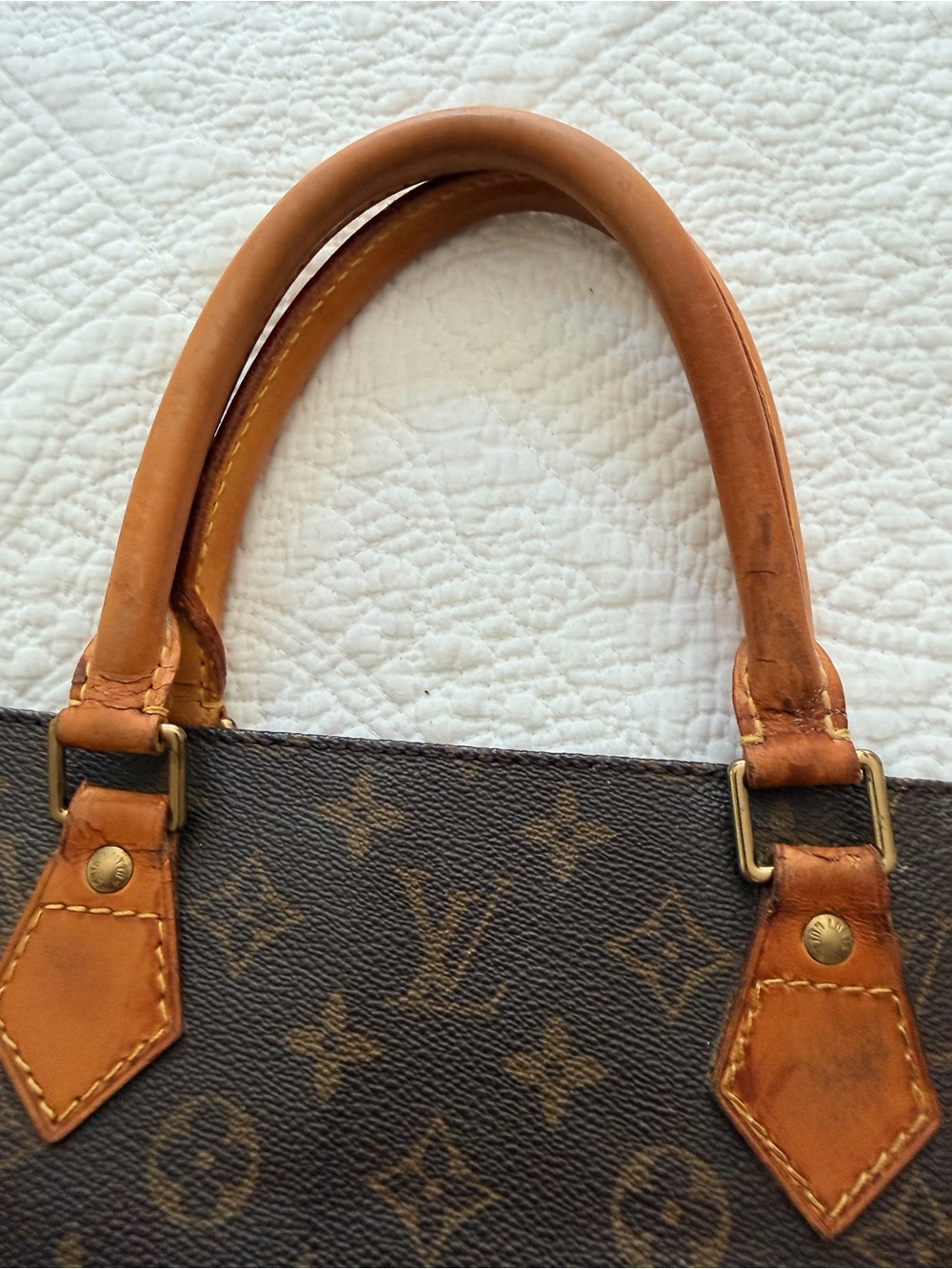 Louis Vuitton Monogram Sac Plat Tote - Picture 7 of 16